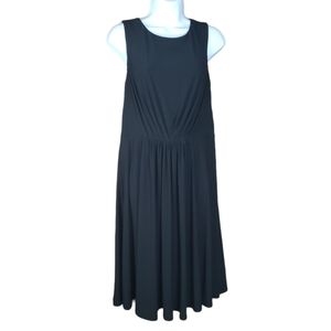 4/$30 Tiana B Gathered Black Midi Dress, M